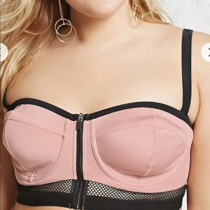 Blush pink bikini top,